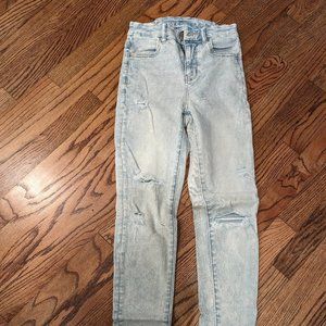 AE Ne(X)T Level Curvy High-Rise Distressed Jeggings (0)